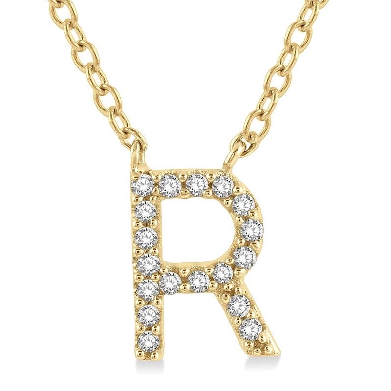 Diamond Initial Pendant