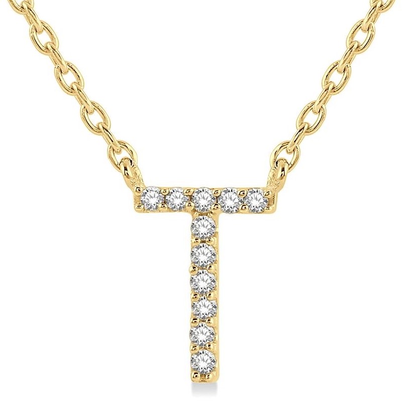 Diamond Initial Pendant