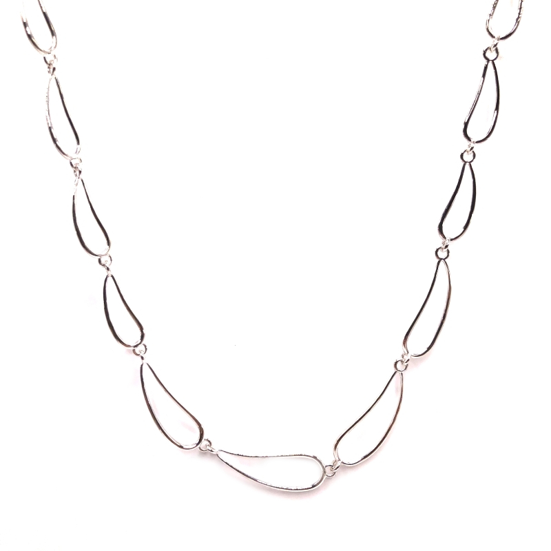 Wire Teardrops Necklace