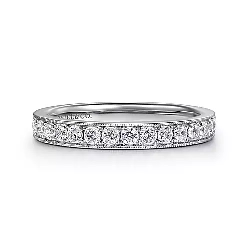 MicroPave Channel Diamond Wedding Band