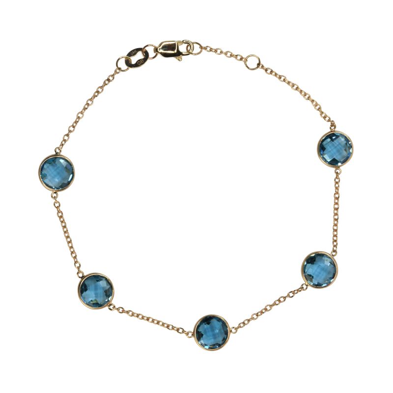 Blue Topaz-London Bracelet by Olivia B