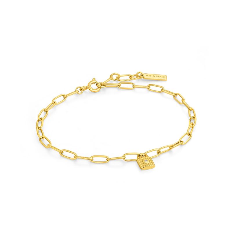 Ania Haie  Chunky Chain Padlock Bracelet