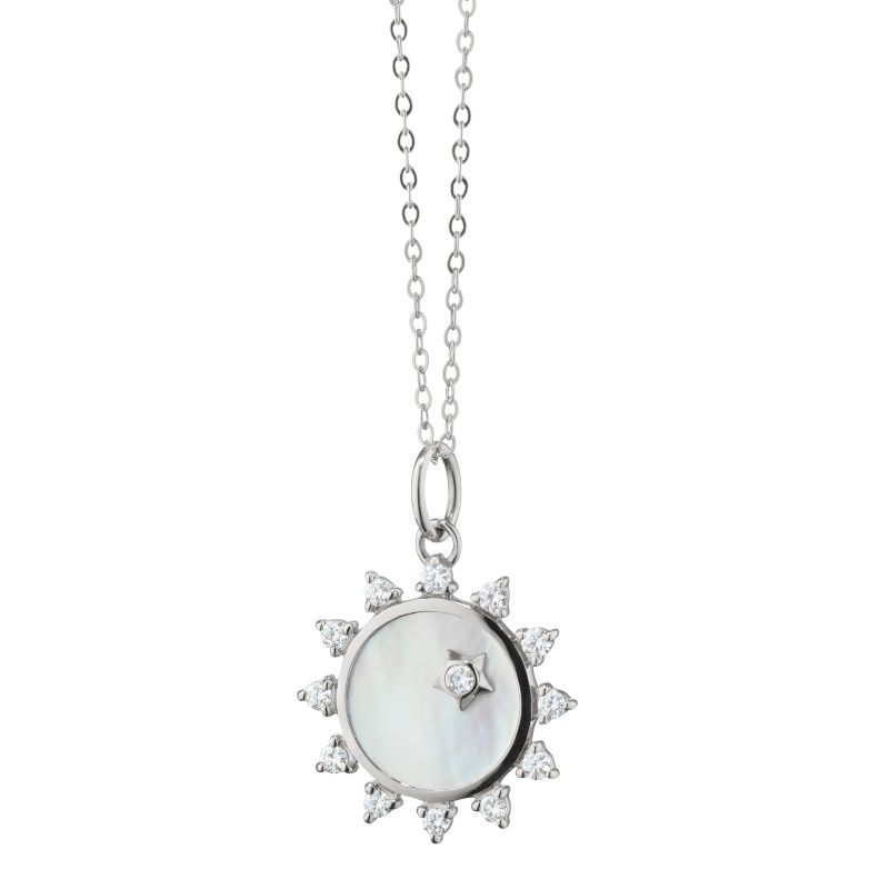 Mother of Pearl Sun Charm