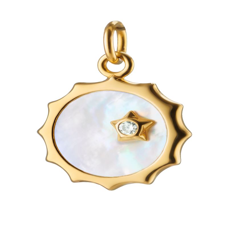 MRK 18K Sun Shaped Pendant