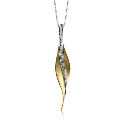 Diamond Leaf Pendant