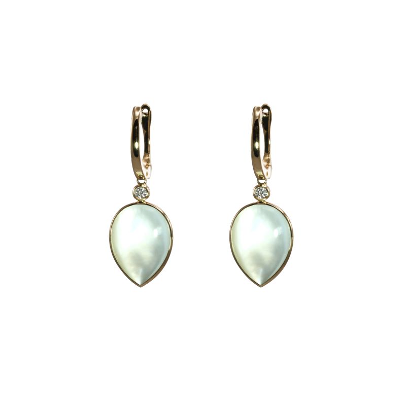 Mother of Pearl Pear Shaped Earringsby Olivia B