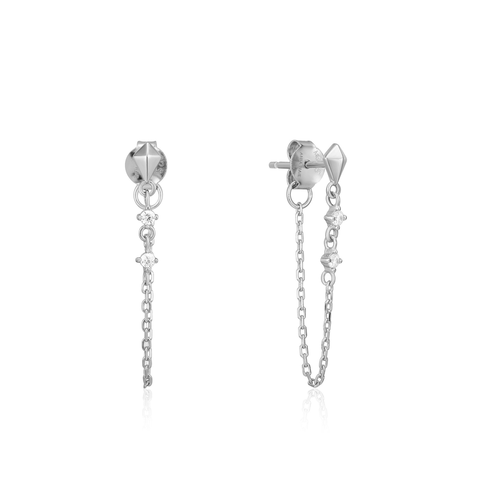 Ania Haie Spike Chain Earrings