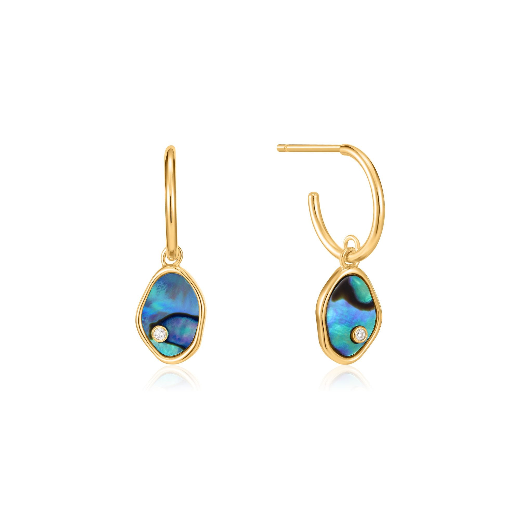 Ania Haie Abalone Hoop Earrings