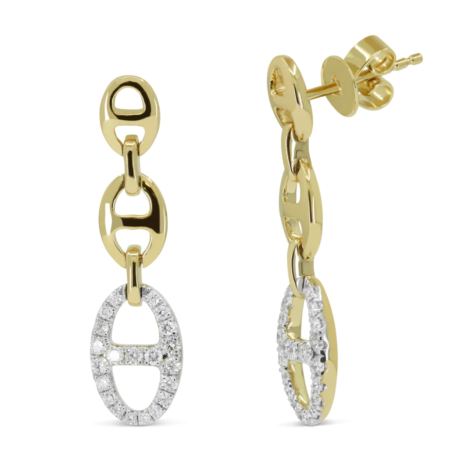 Diamond Dangle Earrings