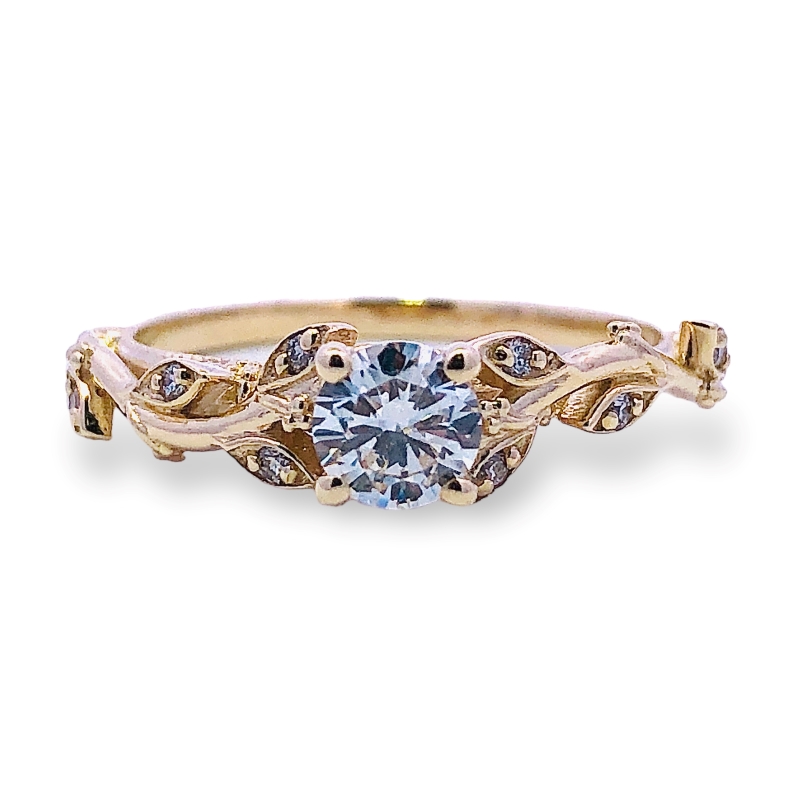 Round Engagement Ring