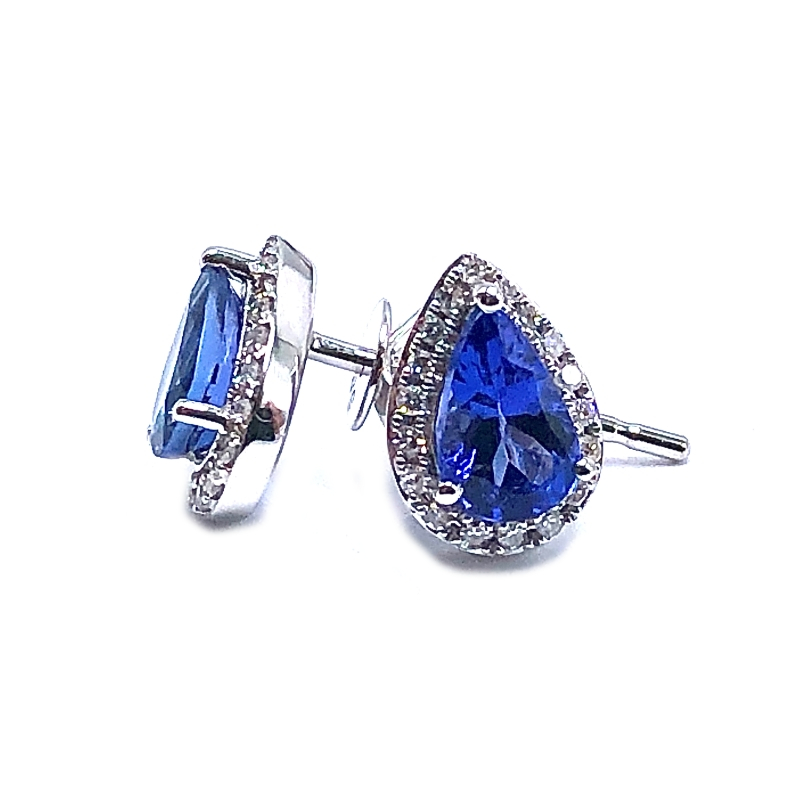 Tanzanite and Diamond Earrings