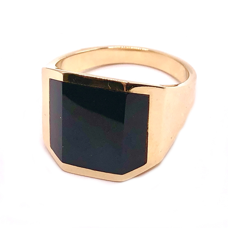 Estate Mens Onyx Ring