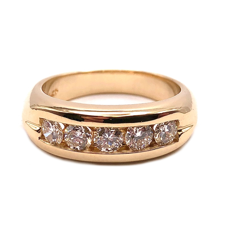 Estate 5 Diamond Men's Ring