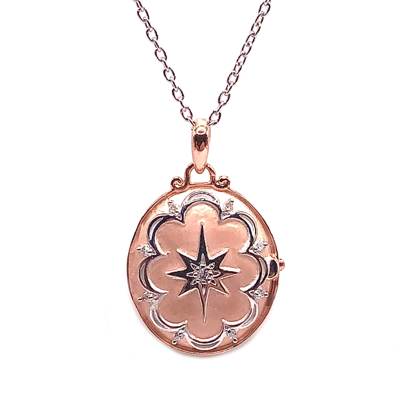Locket With .03Ct Diamond