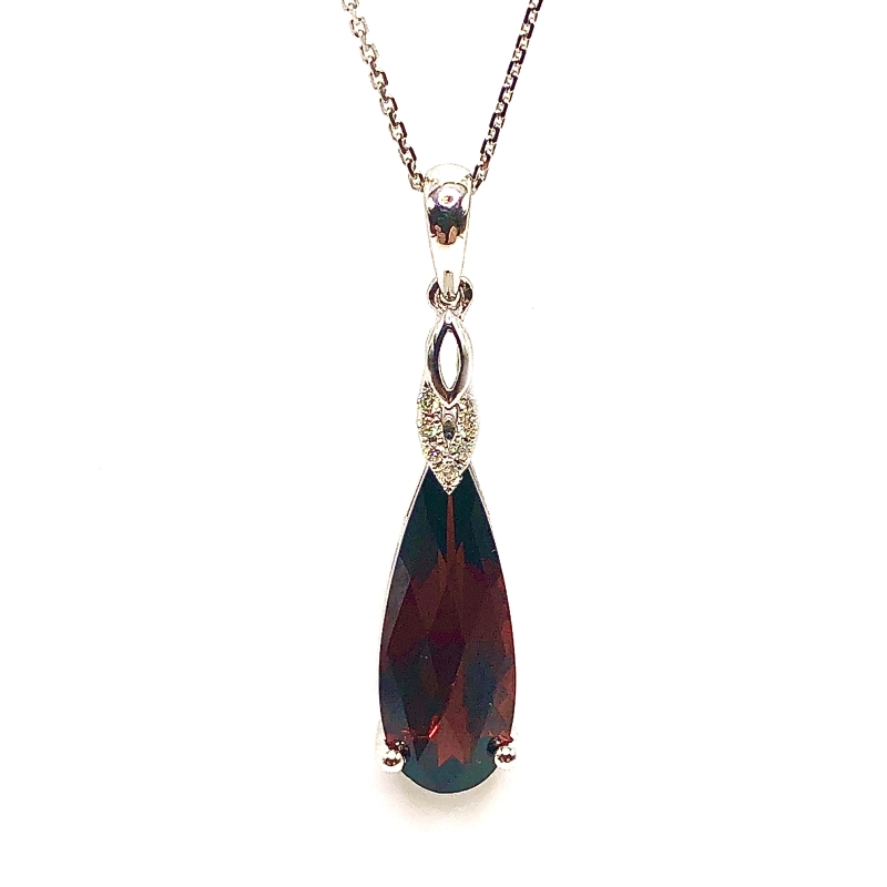 Garnet & Diamond Pendant