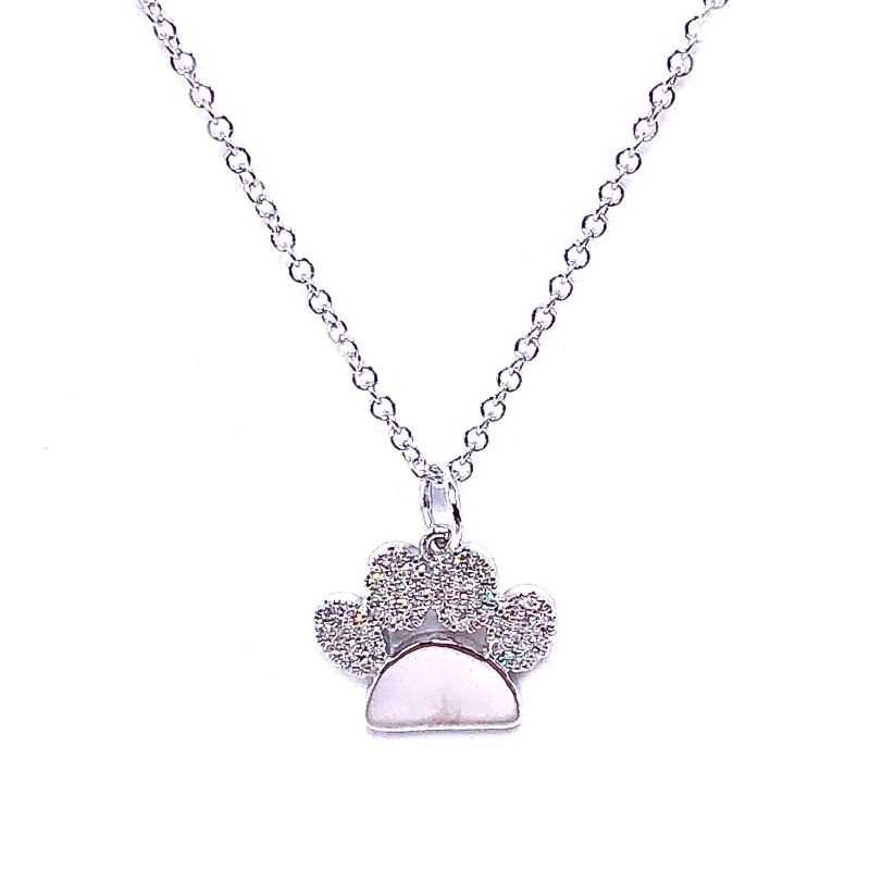 Diamond Paw Pendant