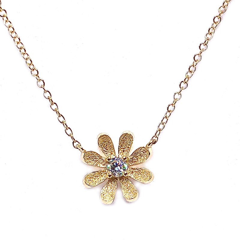 Diamond Flower Necklace