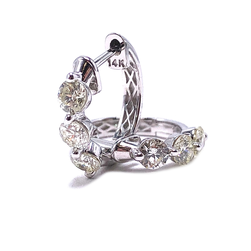 Diamond Hoop Earring