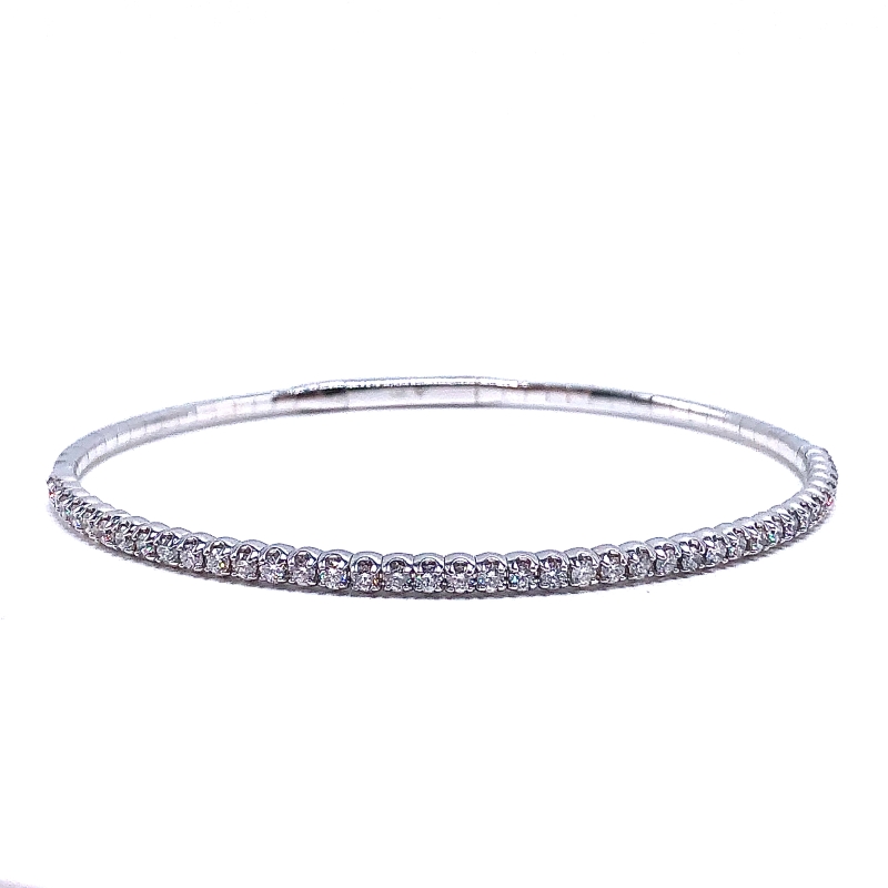 Diamond Flexible Bangle Bracelet