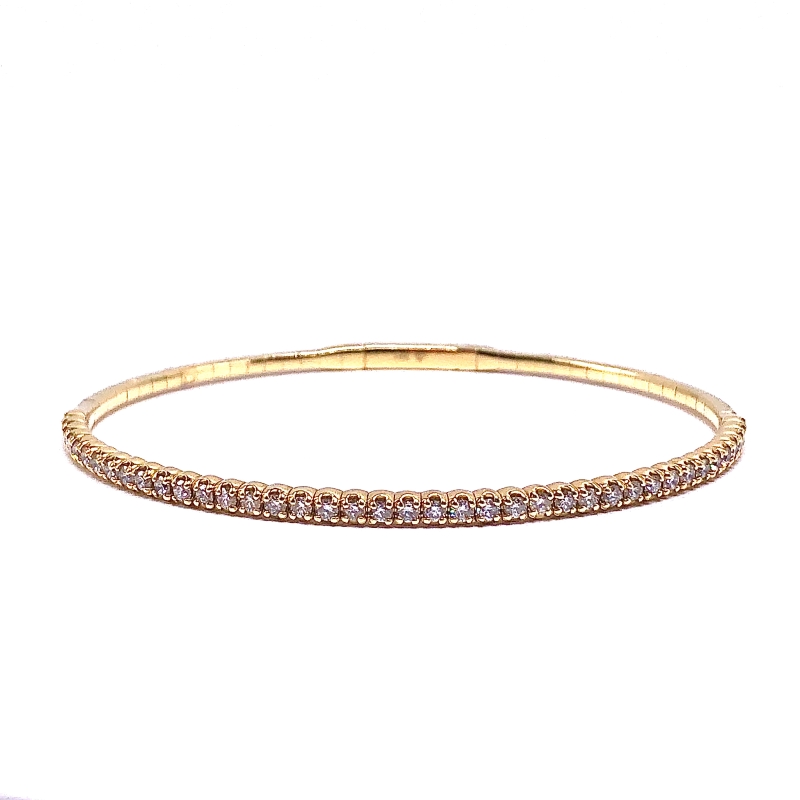 Diamond Flexible Bangle Bracelet