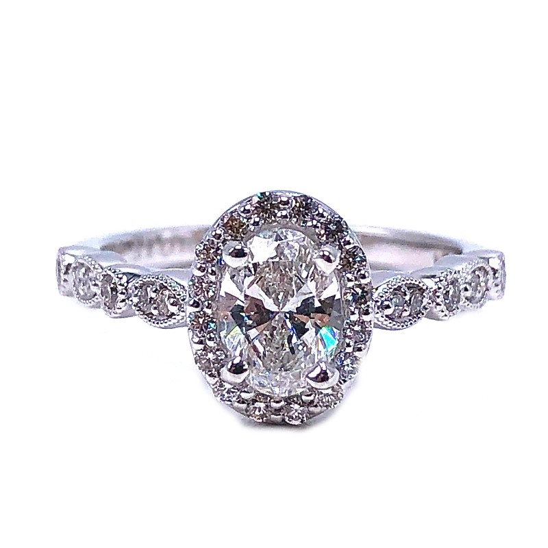 Oval Diamond Engagement Ring