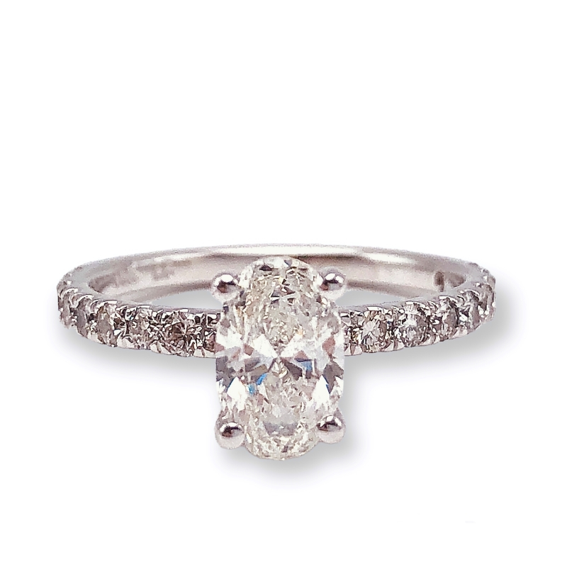 Oval Diamond Engagement Ring