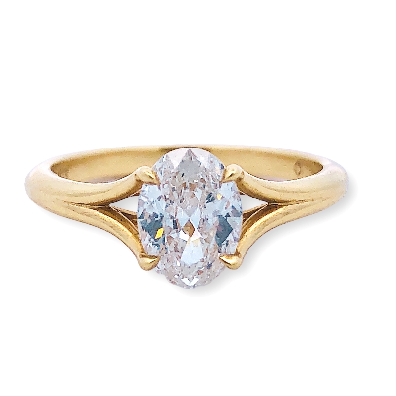 De Beers Forevermark UnityÂ© Oval Engagement Ring - 100-02026