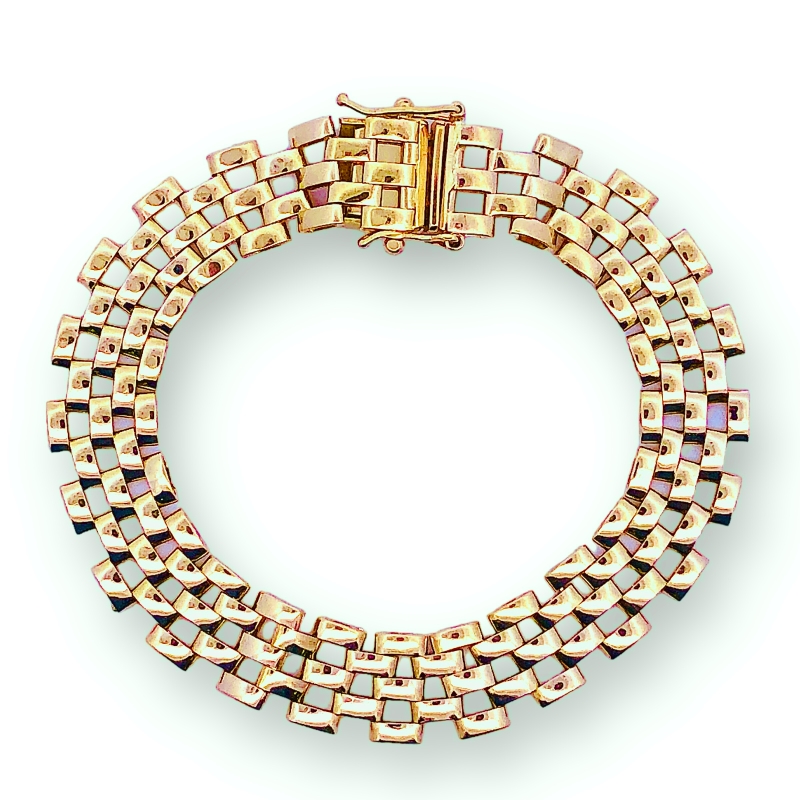 Estate 7 Panther Link Bracelet