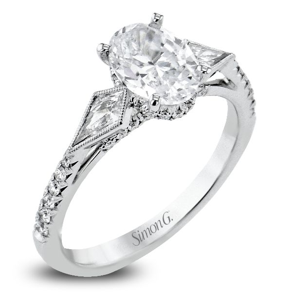 Simon G. Oval Engagement Ring