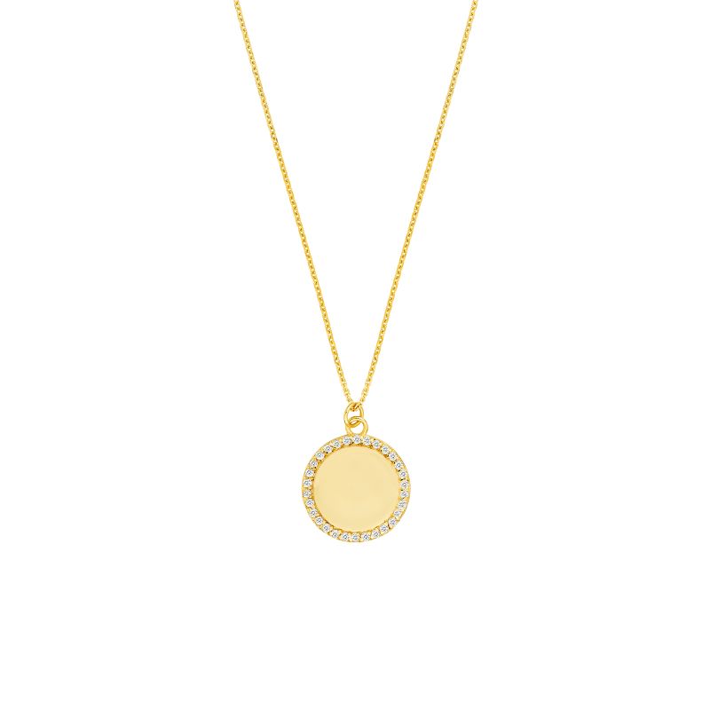 Engravable Disk Necklace
