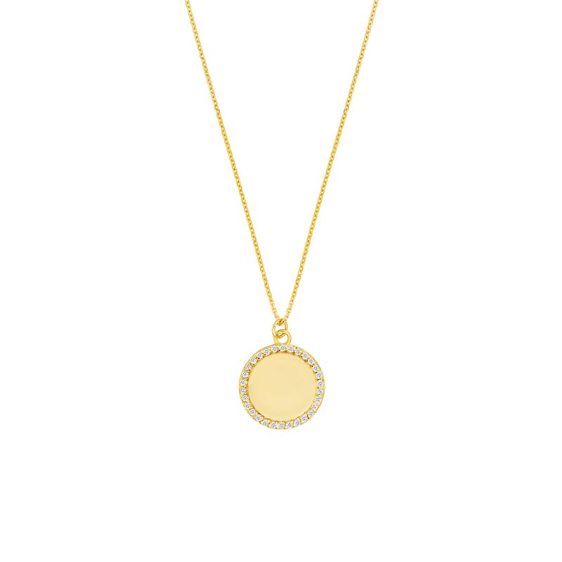 Engravable Disk Necklace