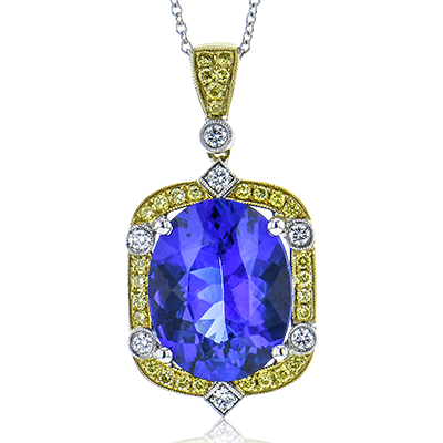 Tanzanite & Diamond Pendant