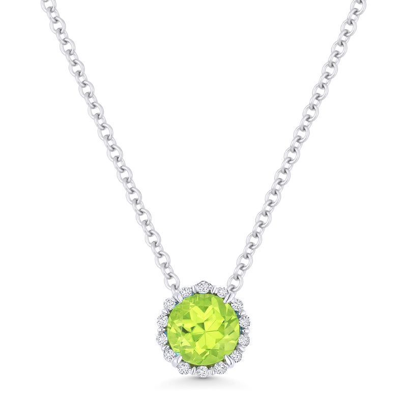 Peridot & Diamond Pendant