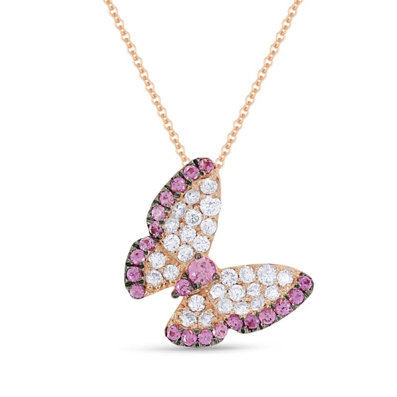 real pink diamond necklace