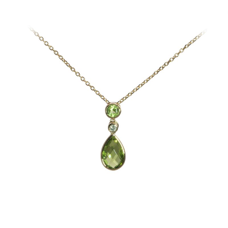 Peridot With Diamond Accents by Olivia B