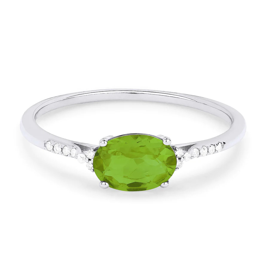 Peridot/Diamond Ring,