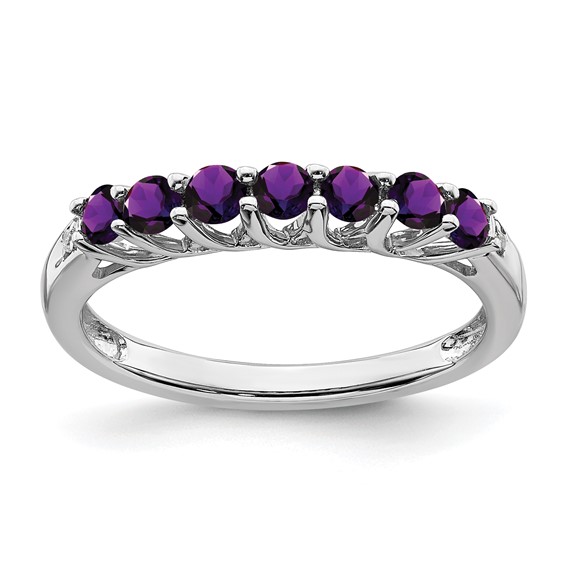 Amethyst & Diamond Ring