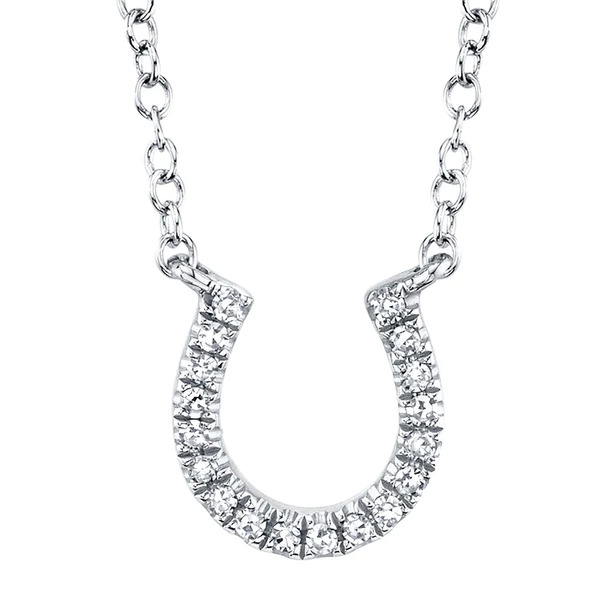 Diamond Horseshoe  Necklace