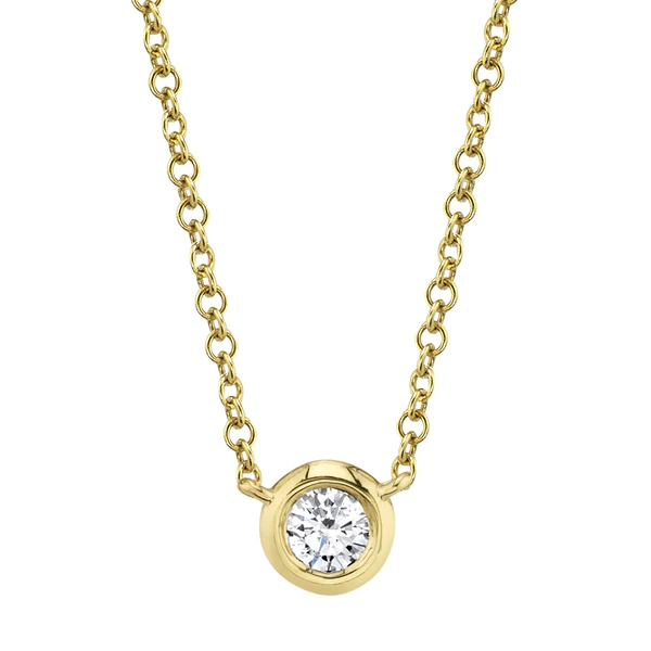 Diamond Bezel Necklace