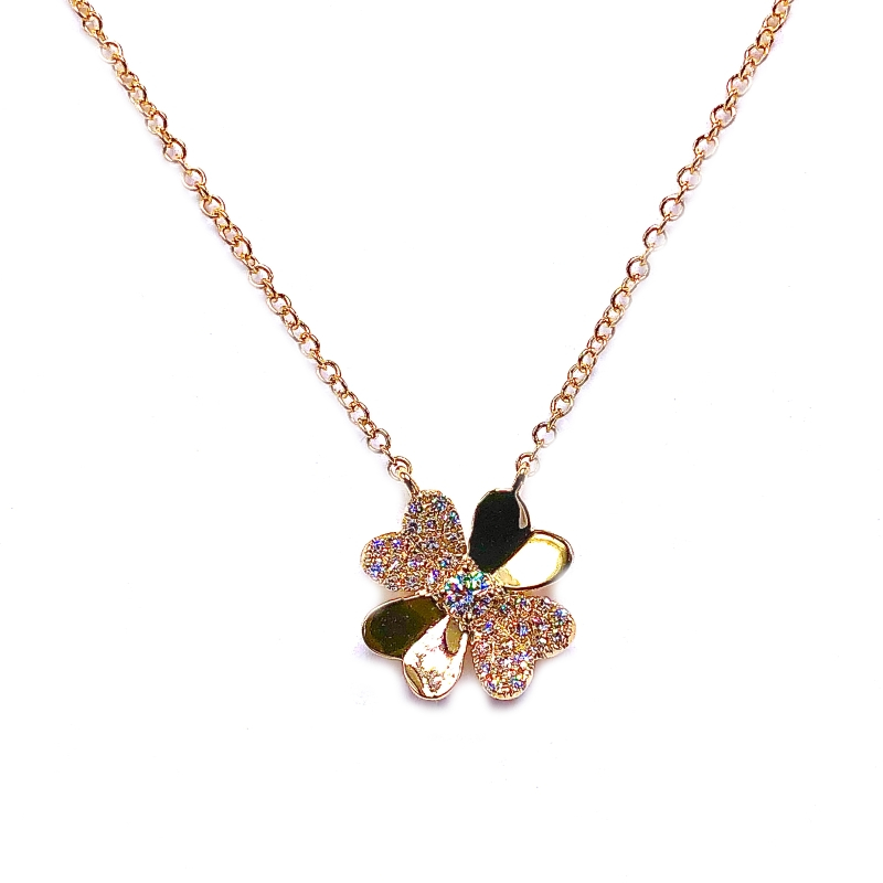 Diamond Clover Necklace