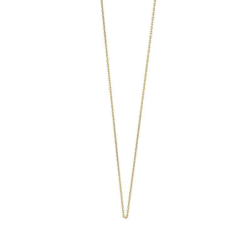 MRK 18K Yellow Gold Chain Delicate diamond cut chain