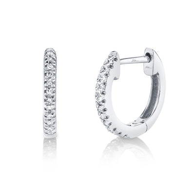 Diamond Huggie Earrings