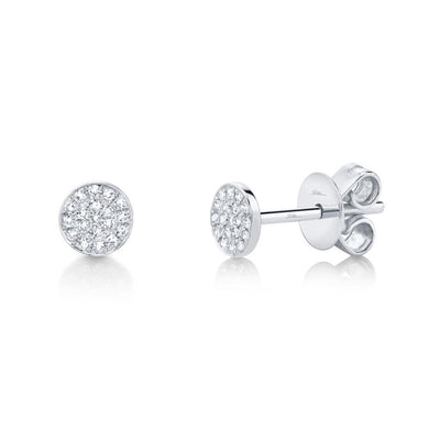 Diamond Pave Stud Earrings